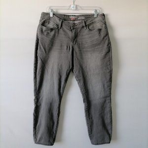 Denizen from Levi's Mid Rise Charcoal Gray Modern Ankle Skinny Denim Jeans